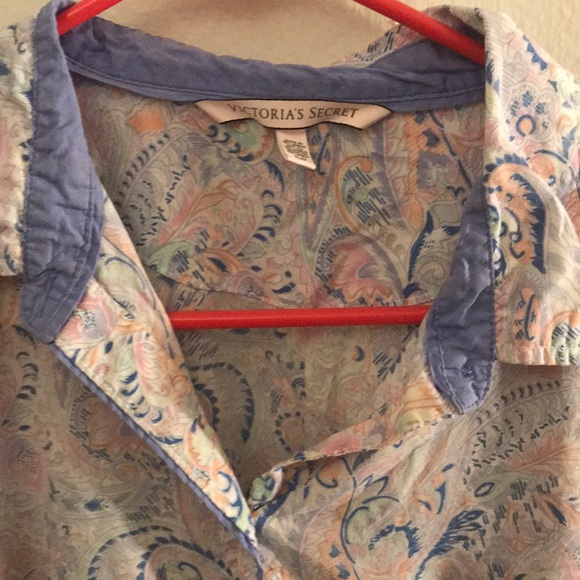 Victoria Secret | Paisley Print Pajama Top - Picture 2 of 4